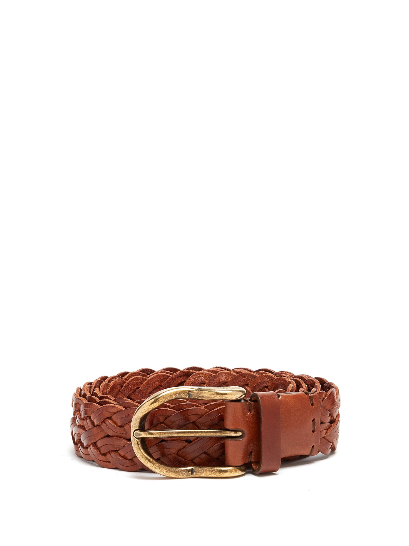 woven leather belt