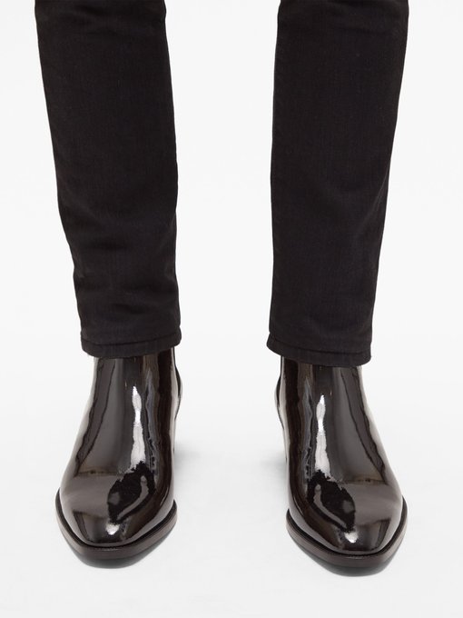 Wyatt patent-leather Chelsea boots 