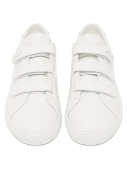 Andy velcro-strap leather trainers 