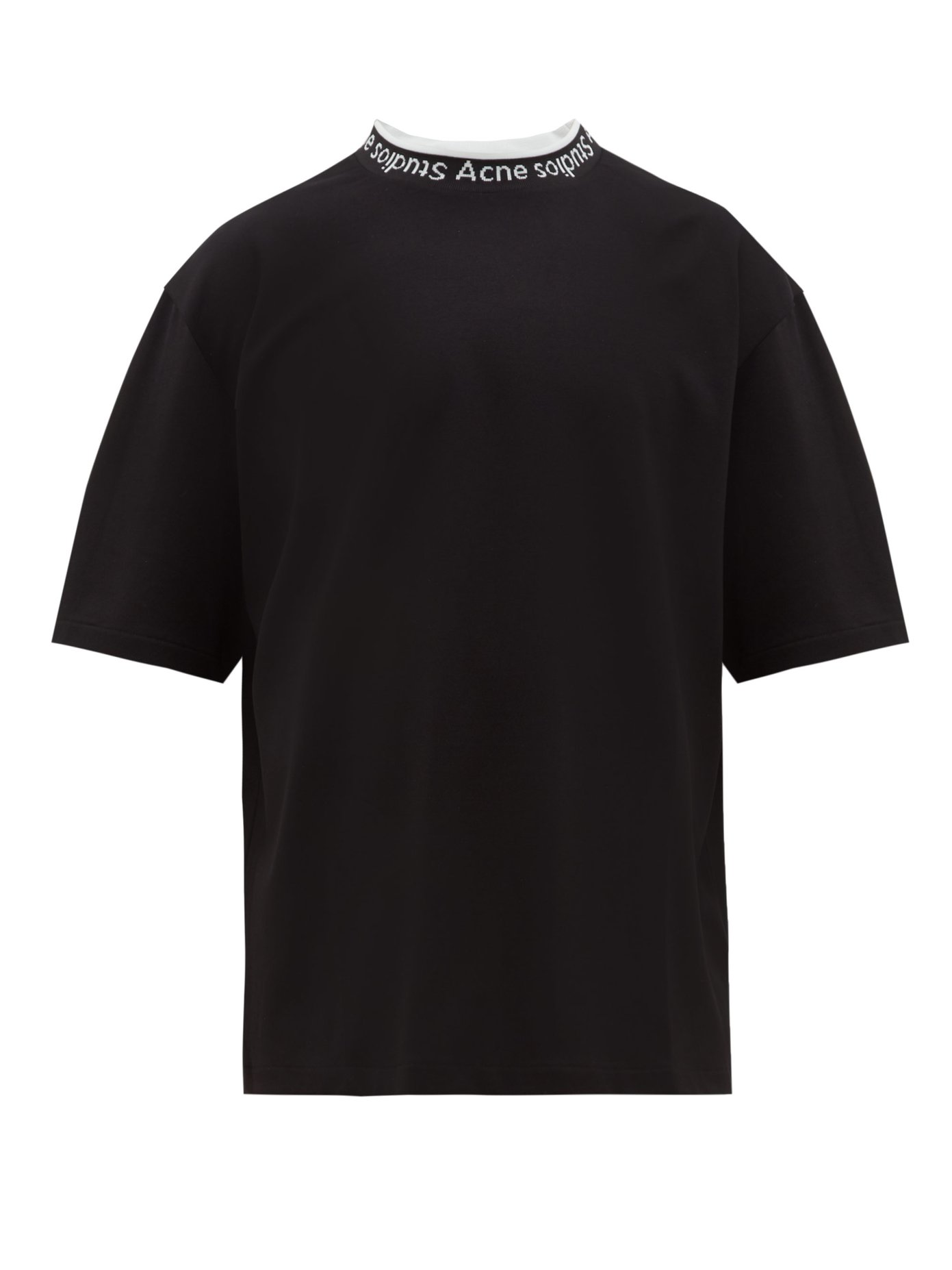 Extorr logo-collar jersey T-shirt 