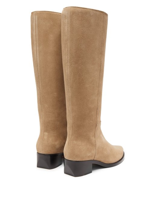 suede riding boot
