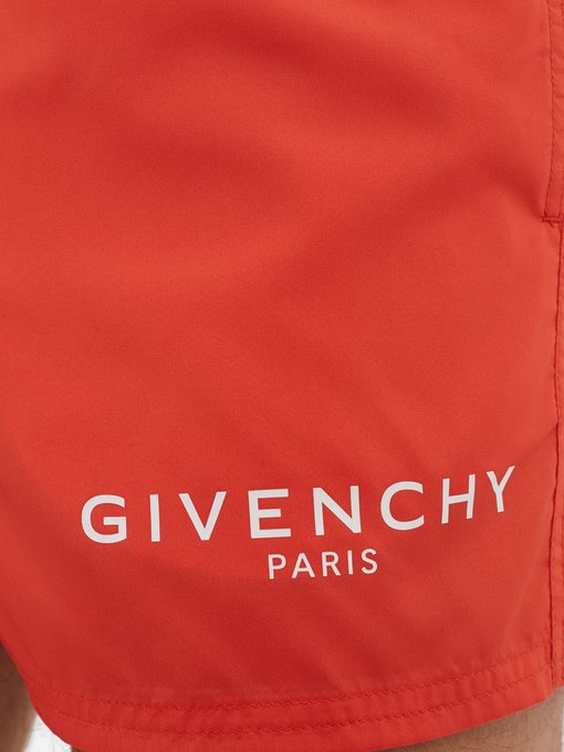 red givenchy swim shorts