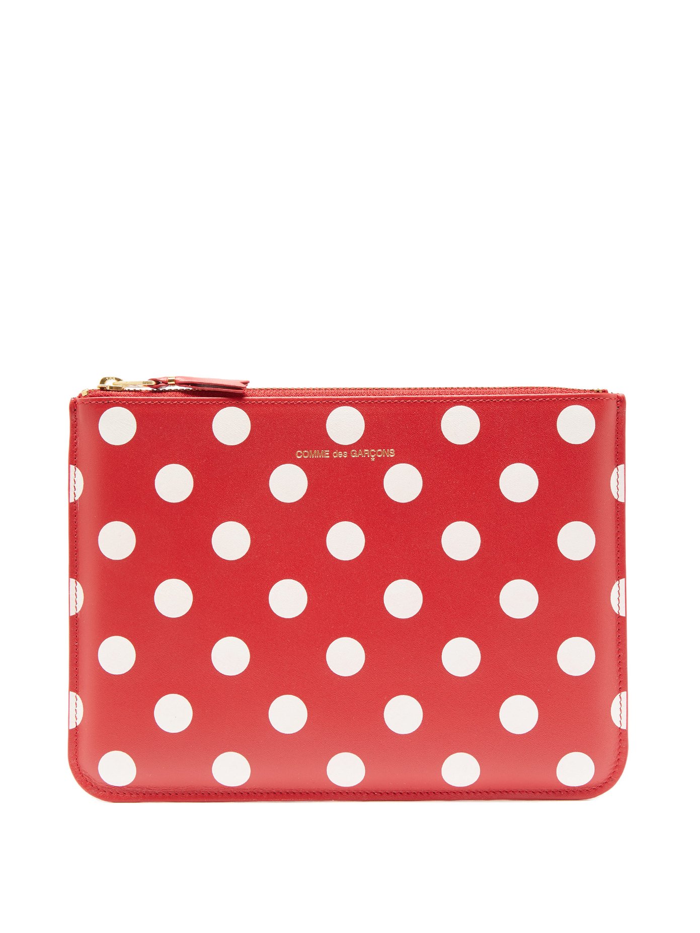 comme des garcons red polka dot