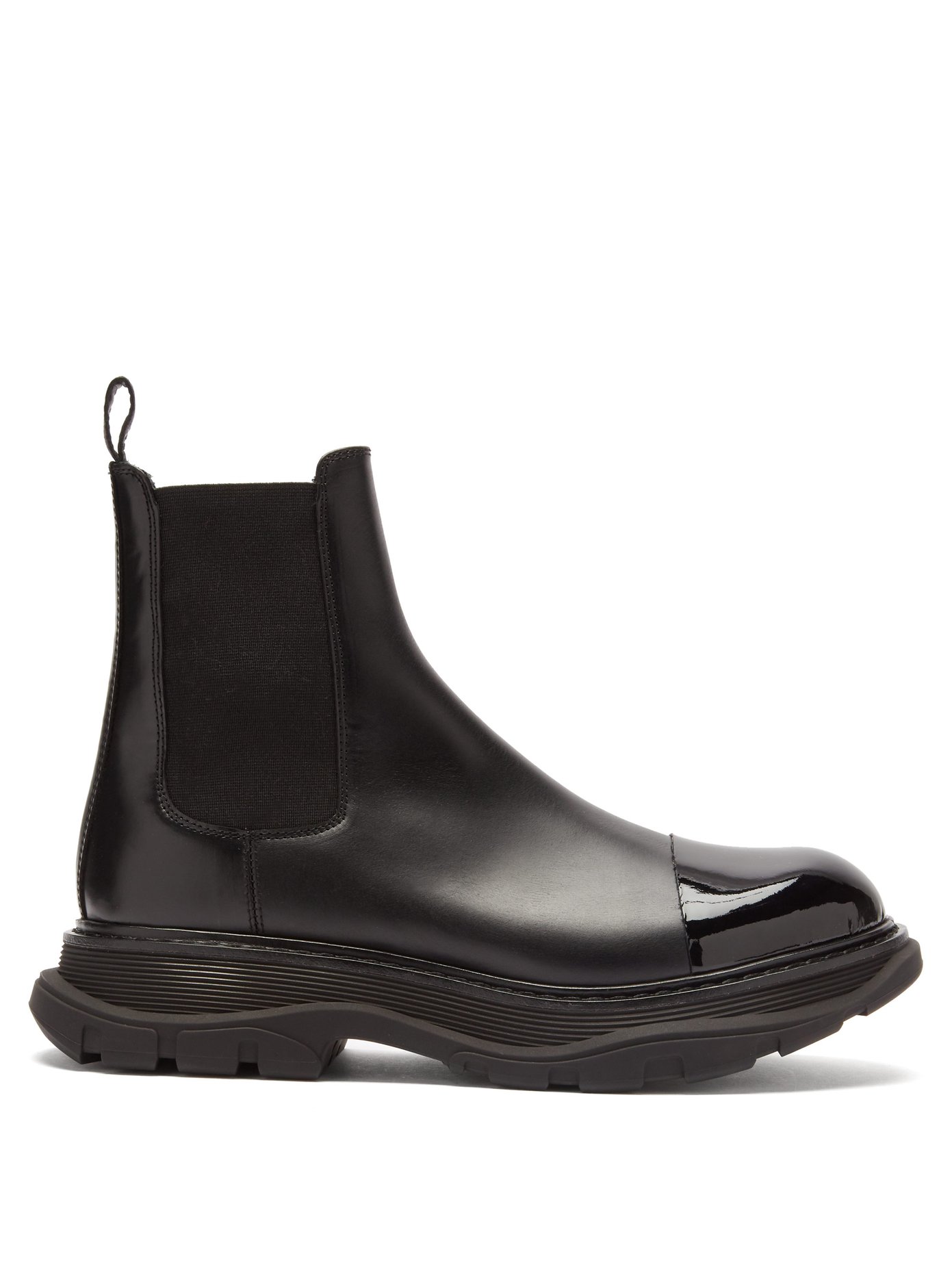 Tread chunky-sole leather Chelsea boots 