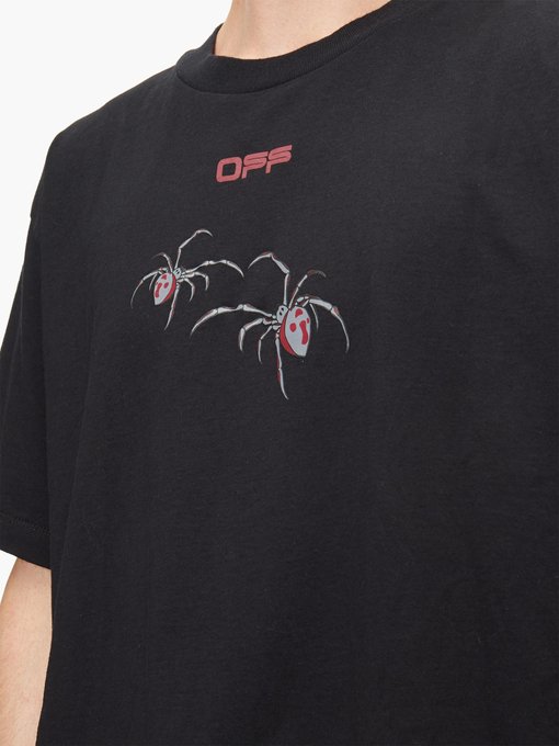 Spider arrow-print jersey T-shirt | Off 