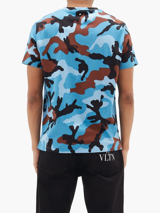 blue camo valentino t shirt