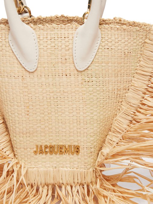 Baci fringed straw and leather bag | Jacquemus | MATCHESFASHION US