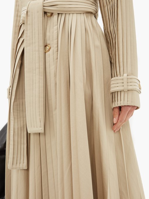 Stein pleated cotton-gabardine trench coat | Gabriela Hearst ...