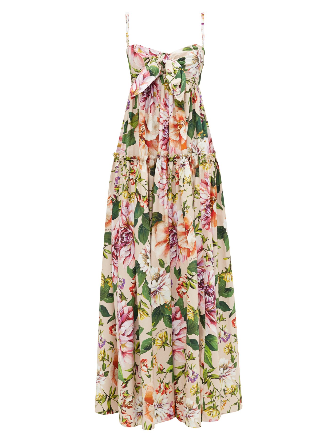 dolce and gabbana floral maxi dress