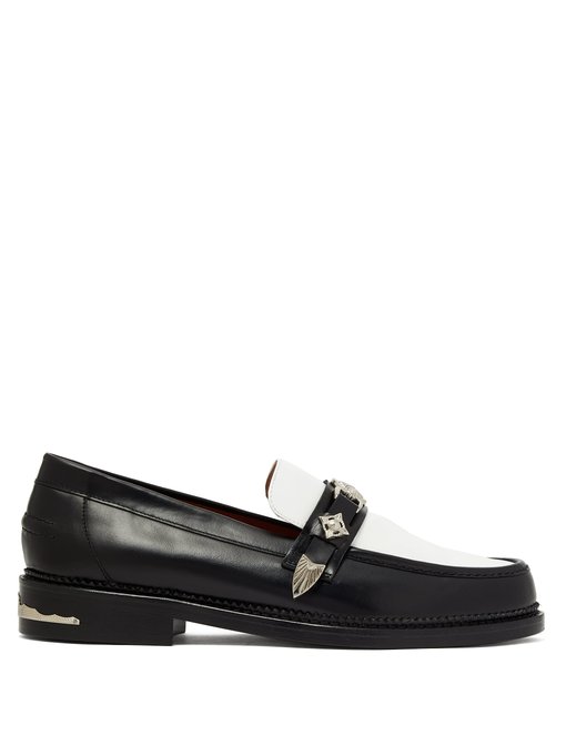 Contrast-vamp buckle leather loafers | Toga Virilis | MATCHESFASHION UK