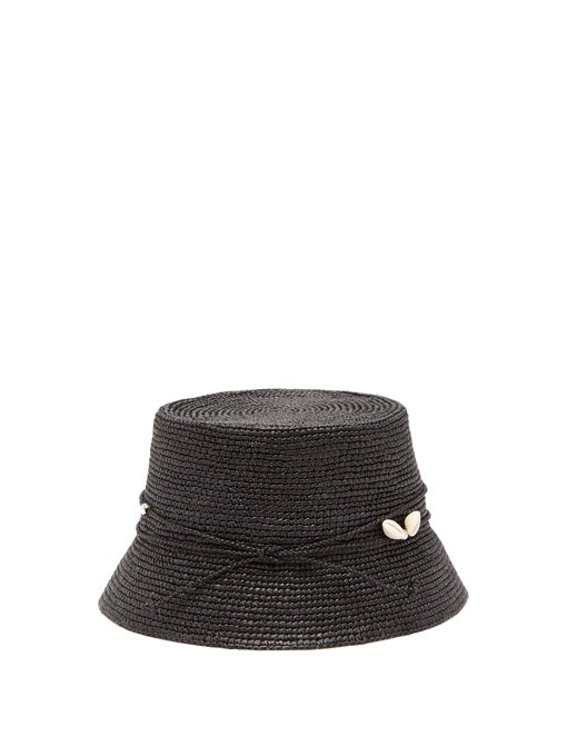Lampshade shell toquilla straw bucket hat | Sensi Studio ...