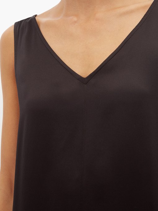 High V-neck silk midi dress | Raey | MATCHESFASHION AU