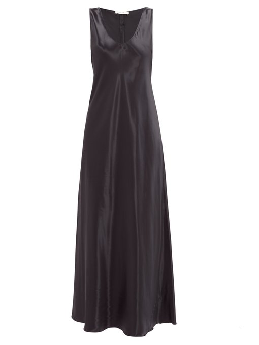 crepe back satin dress