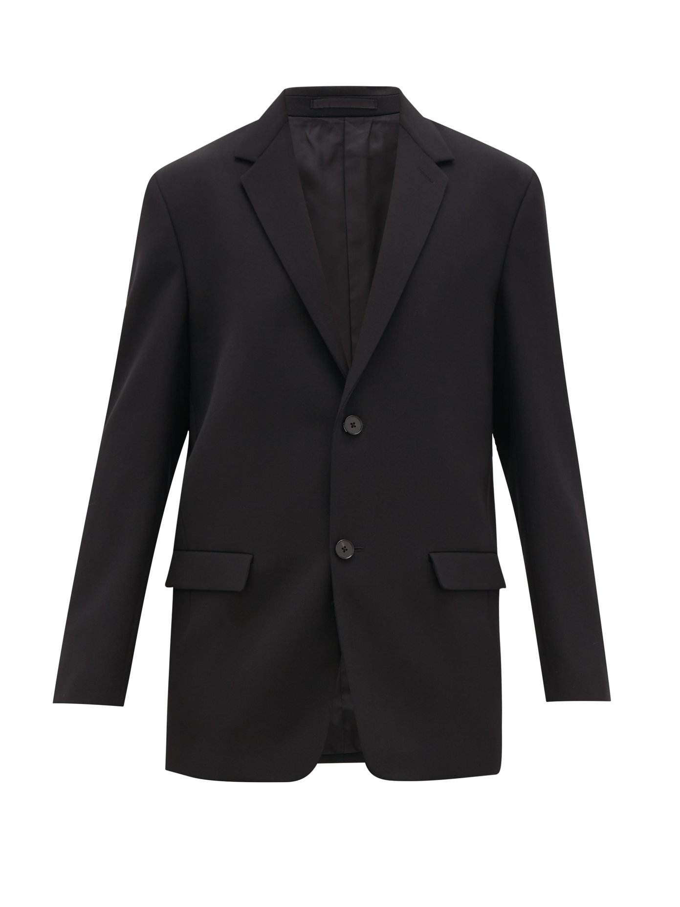 Jil Sander Single-breasted Wool-gabardine Suit Jacket In Black | ModeSens