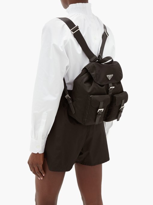 prada large nylon backpack