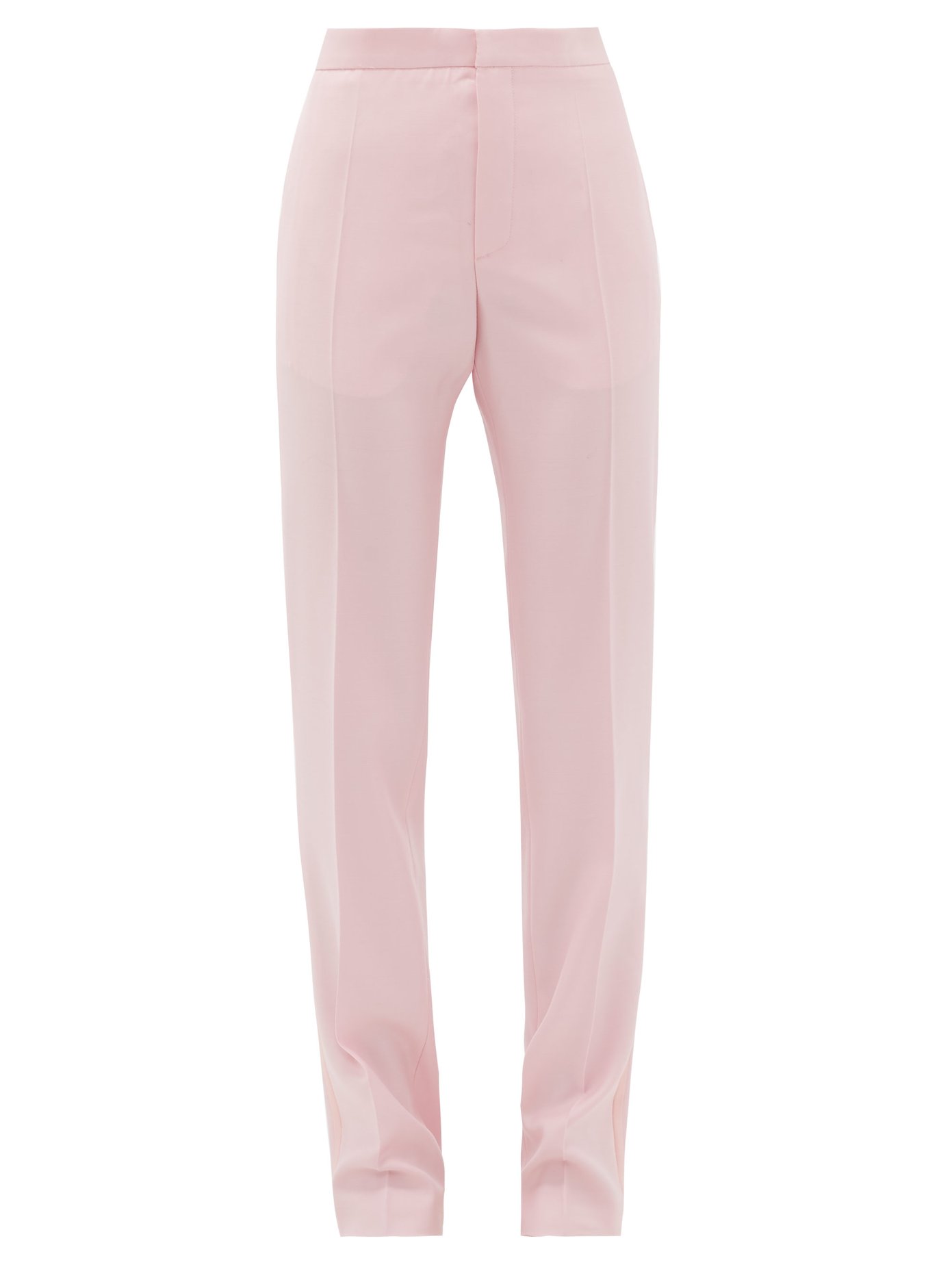 pink side stripe trousers