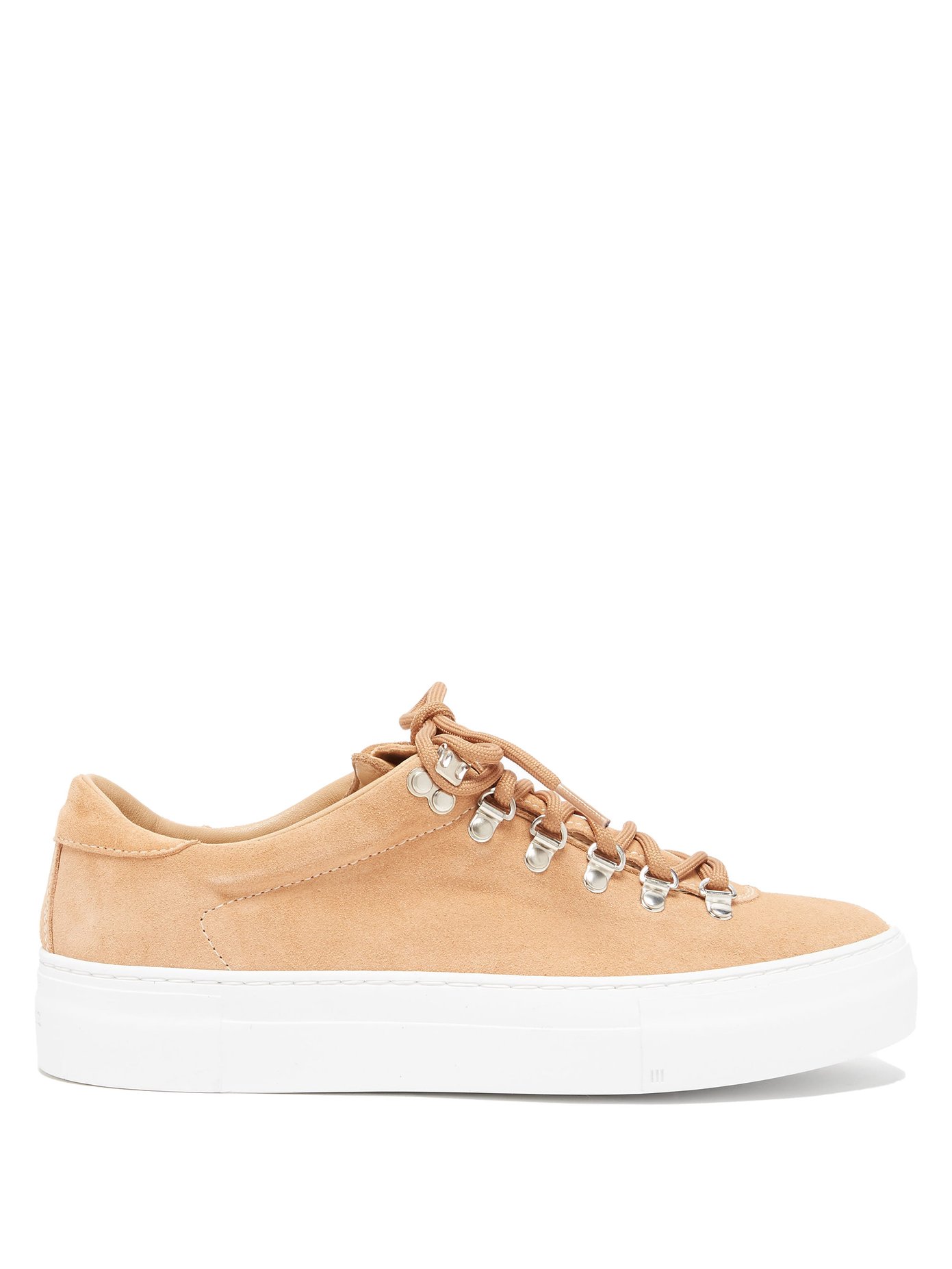 platform suede trainers