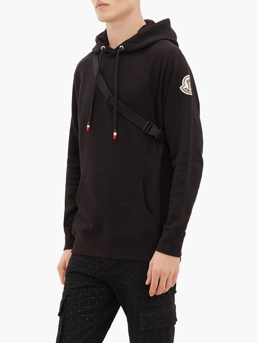 awake x moncler maglia hoodie black