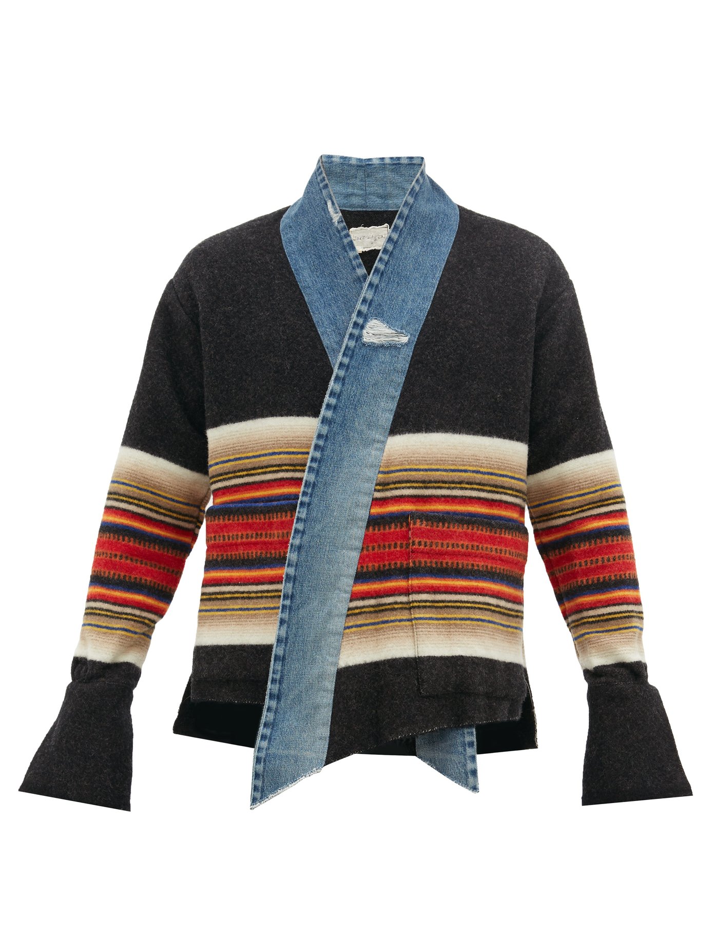 Ladies Wool Jumper BOHEMIA SWEDEN Knit Wool-rich Blend Fine Stripe
