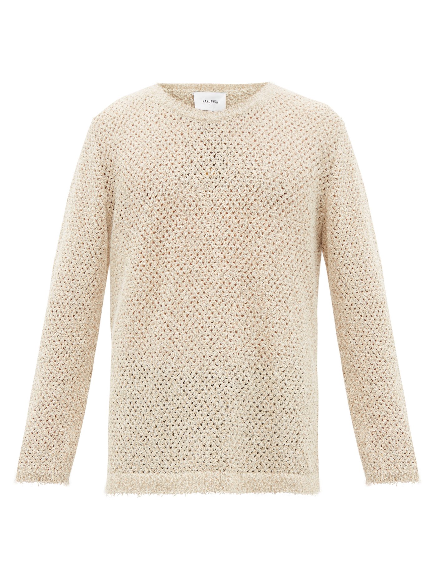 Klive Terry Knit Cotton Blend Sweater Nanushka Matchesfashion Us