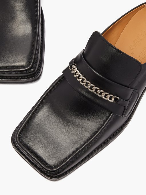 Square Toe Leather Mules Online Store, UP TO 70% OFF | www 