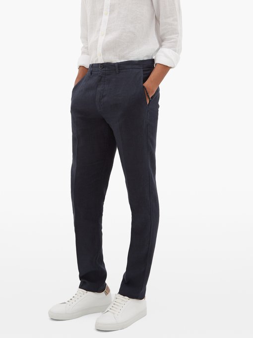 Linen straight-leg trousers | 120% Lino | MATCHESFASHION JP