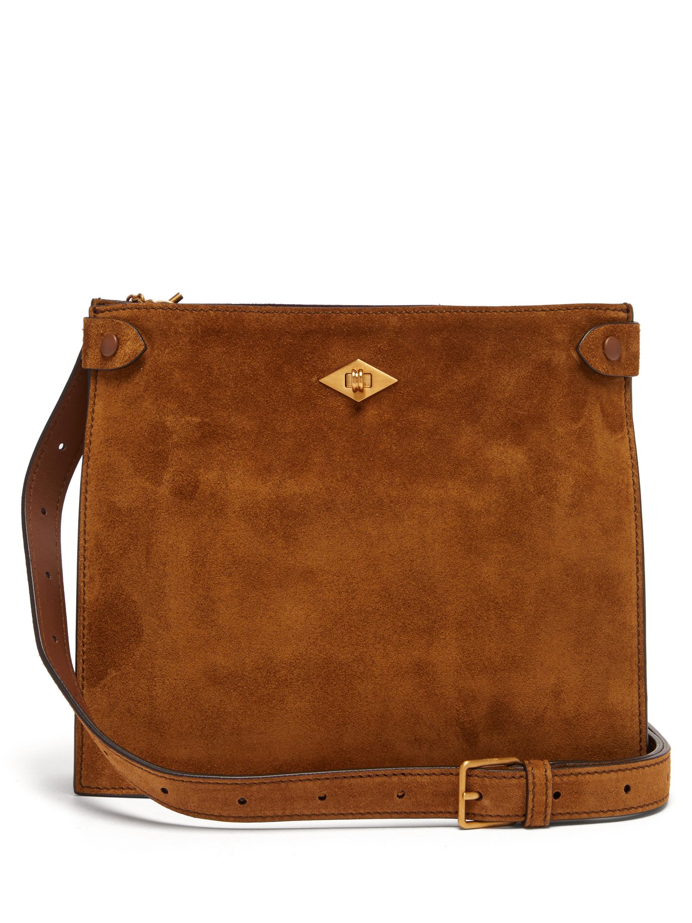 tan suede cross body bag