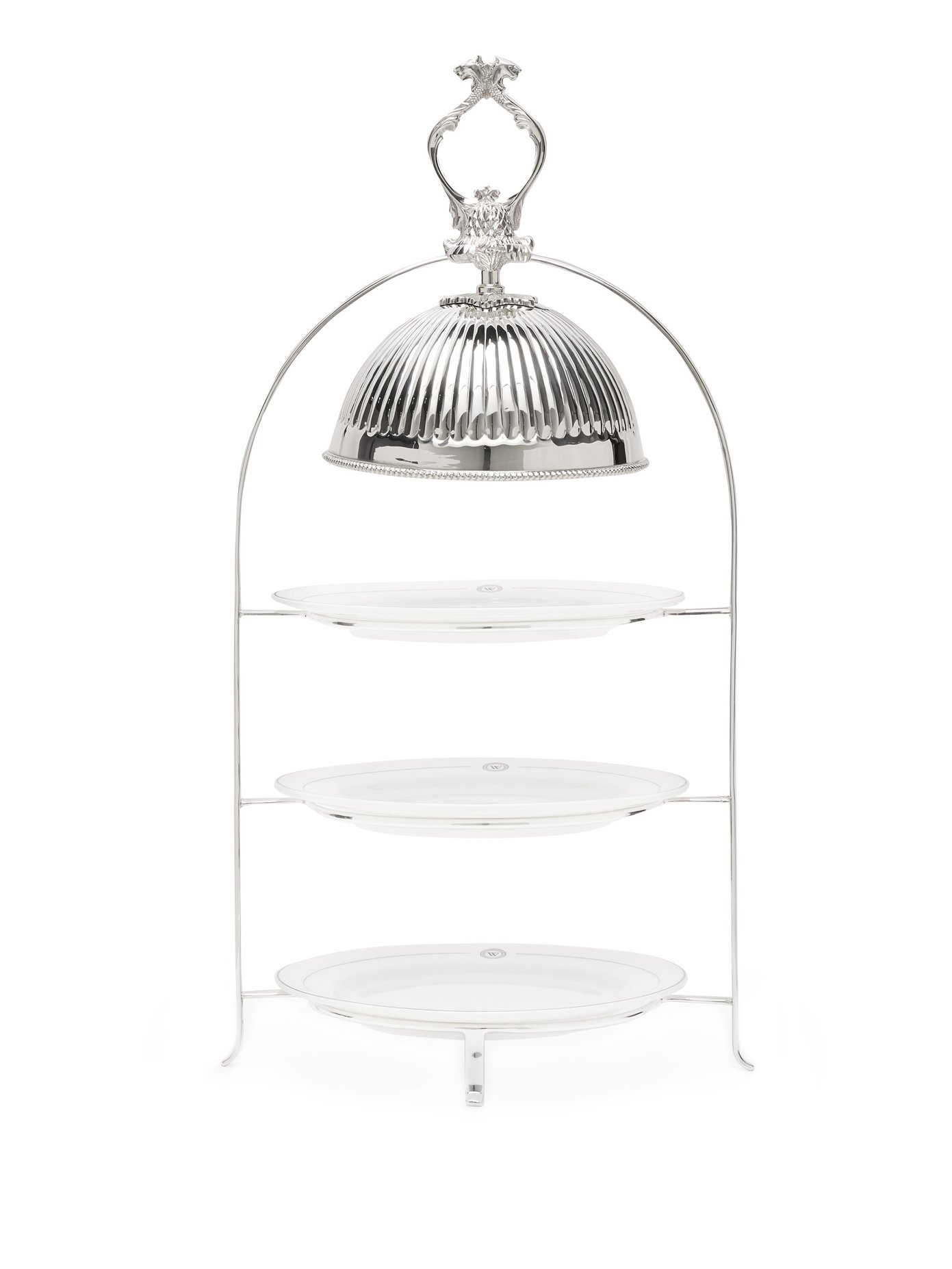 Vintage Silver Plated Afternoon Tea Stand The Wolseley Collection Matchesfashion Uk