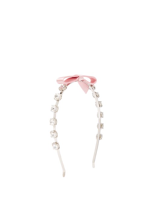 Bow-embellished crystal headband | Miu Miu | MATCHESFASHION UK
