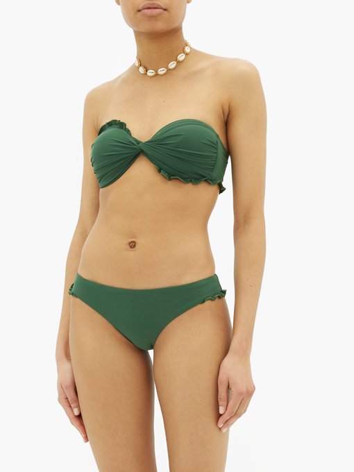 ruffle bandeau bikini top