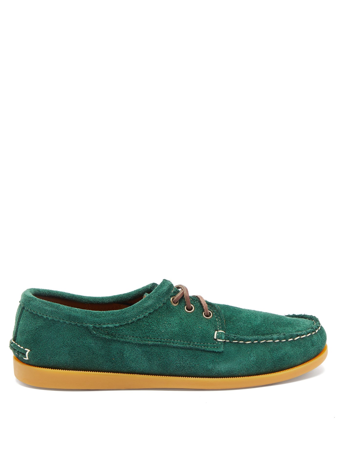 Blucher gum-sole suede loafers | Quoddy 