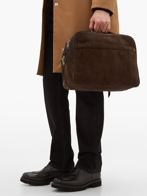 suede messenger bag