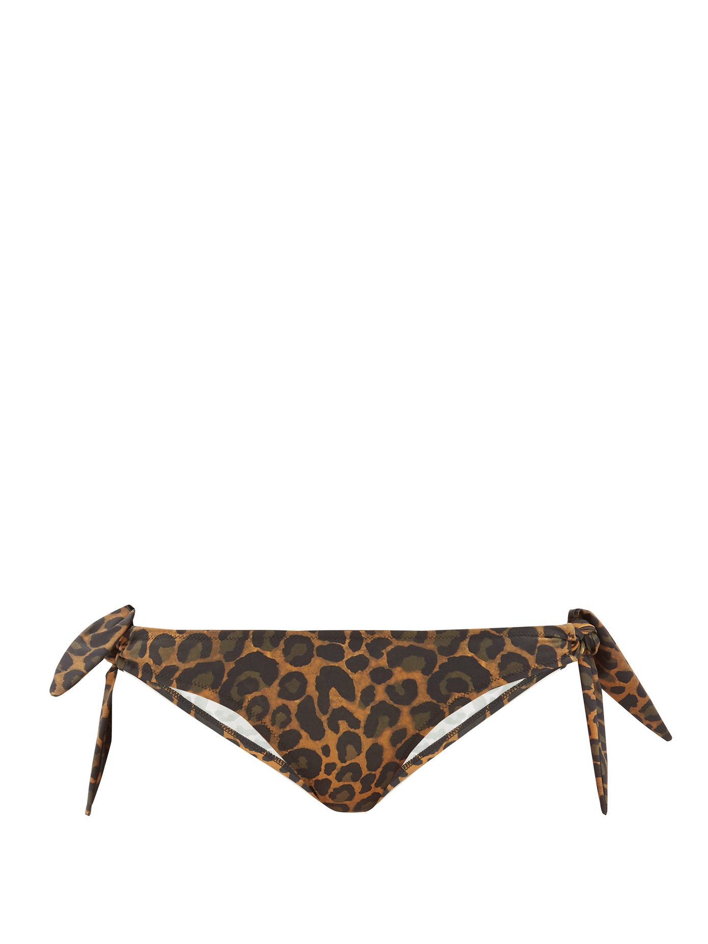 leopard print tie side bikini