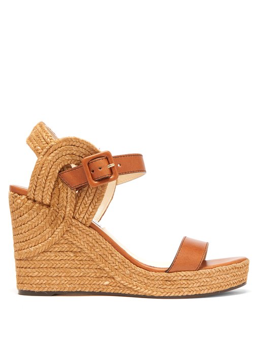 leather wedge sandals uk