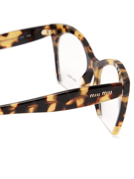 Lunettes œil De Chat En Acetate Ecaille De Tortue Miu Miu Matchesfashion Fr