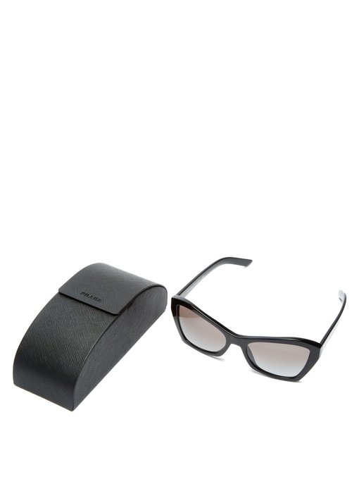 Angular cat-eye acetate sunglasses | Prada Eyewear | MATCHESFASHION UK