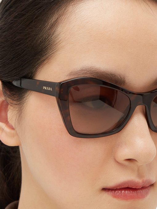 prada square cat eye sunglasses