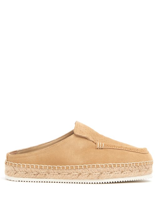 Ronin suede backless loafers | Suicoke 