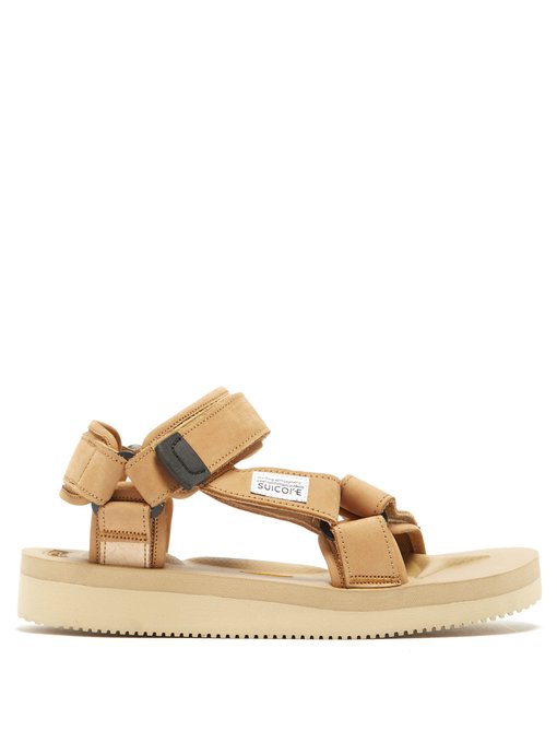 Depa-V2NU Velcro-strap nubuck sandals 