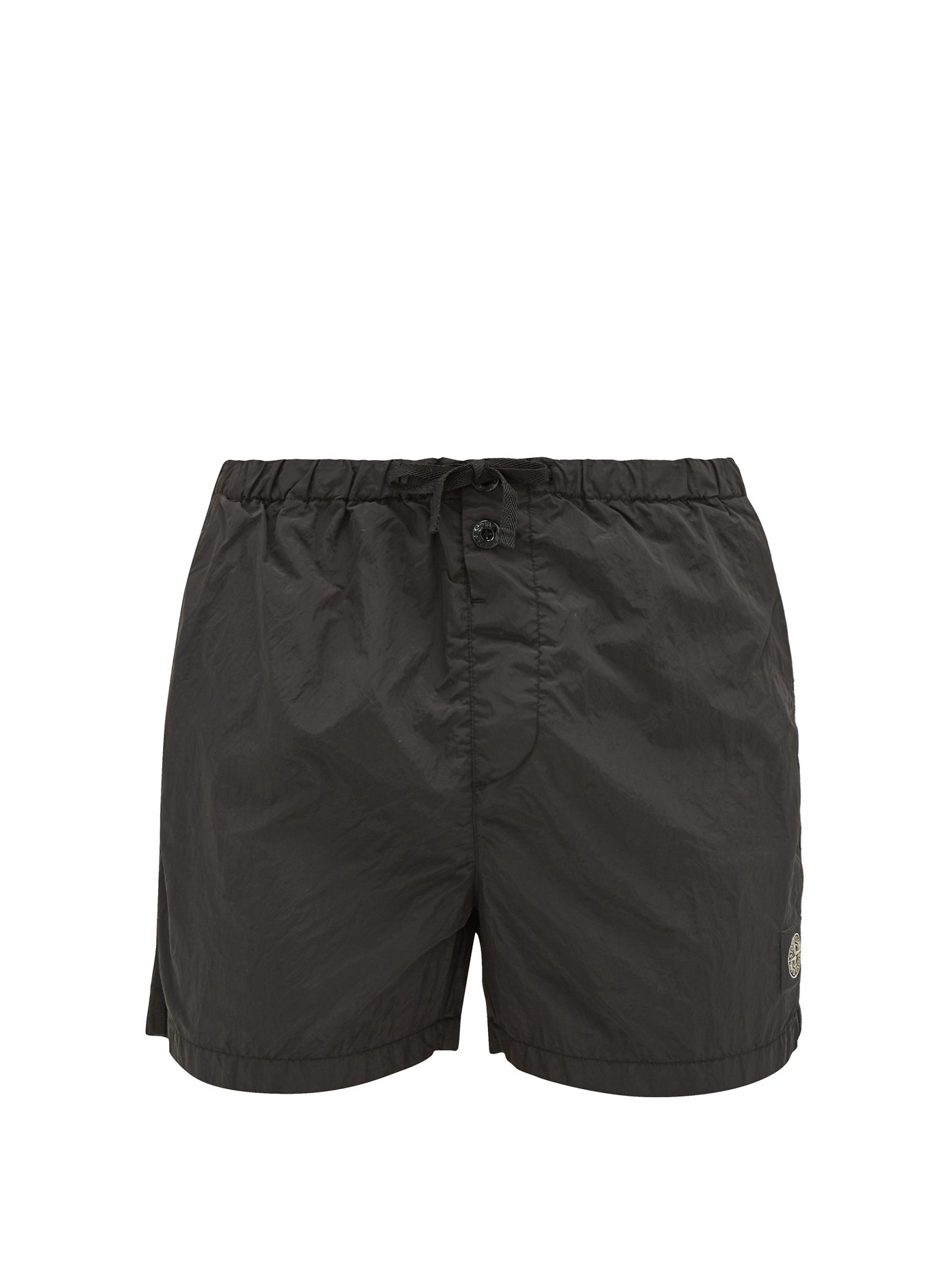 stone island swim shorts black