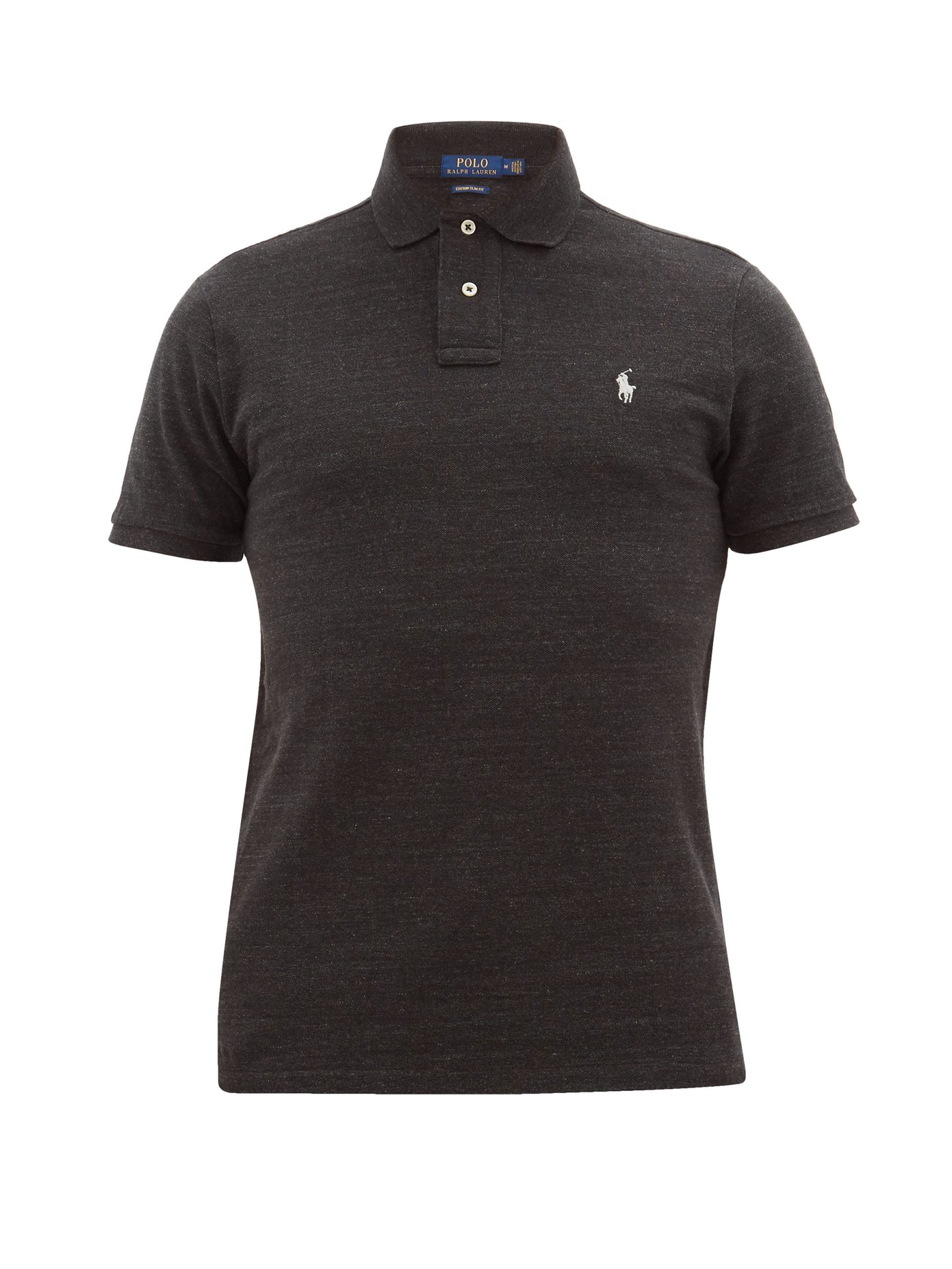 Custom slim-fit cotton-piqué polo shirt 