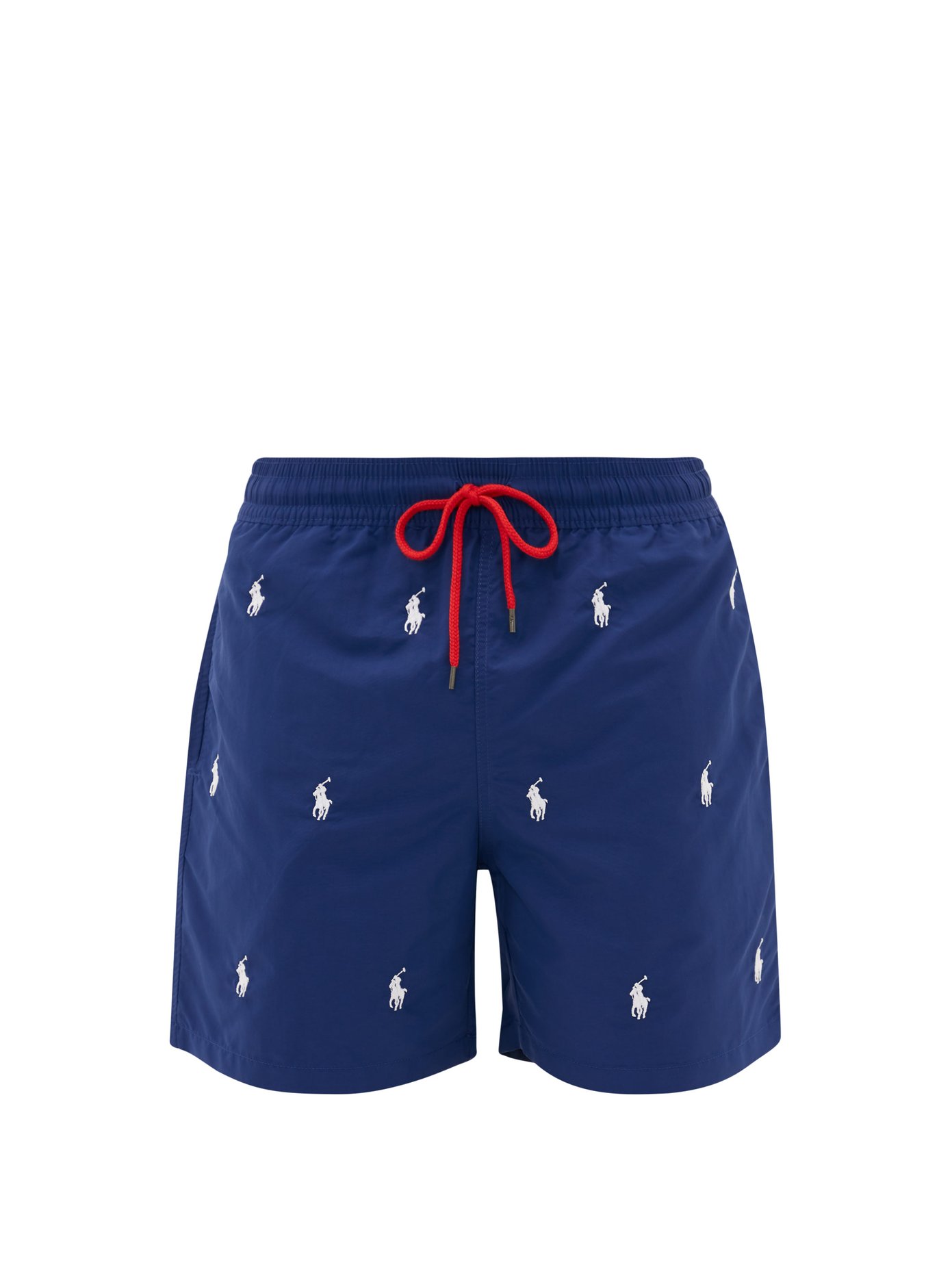Logo-embroidered swim shorts | Polo 