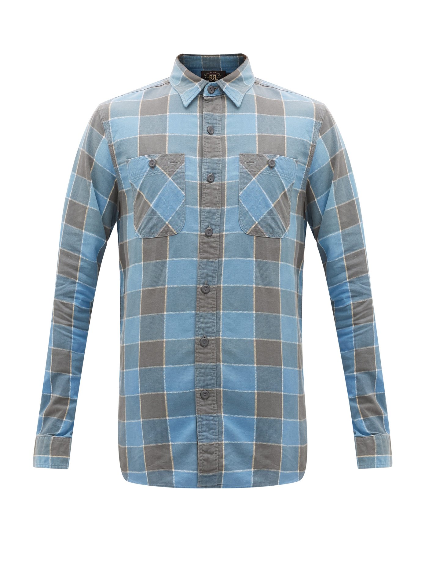 Farrell checked brushed-cotton shirt 