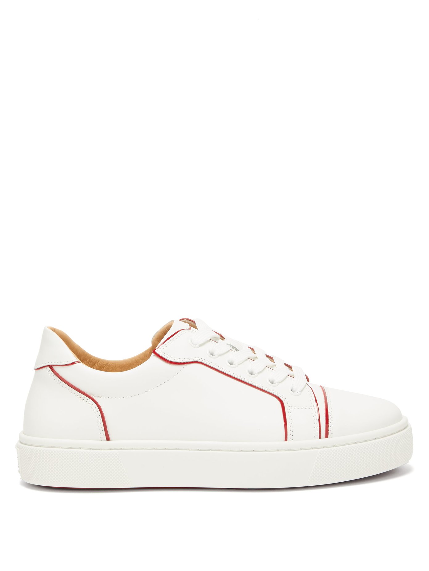 plain white louboutin trainers