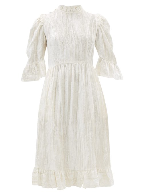 cotton velvet dress