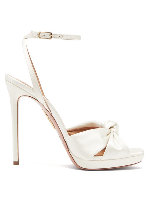 Chance knotted satin sandals 