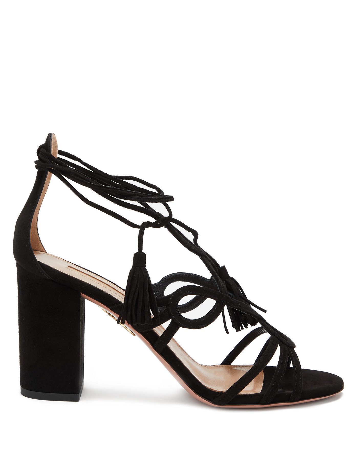 Gitana 85 block-heel suede sandals 