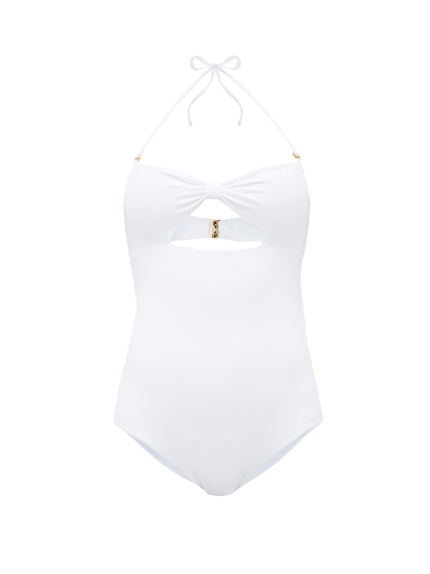 The Chazzy Knotted Honeycomb Effect Swimsuit Cossie Co Matchesfashion Fr