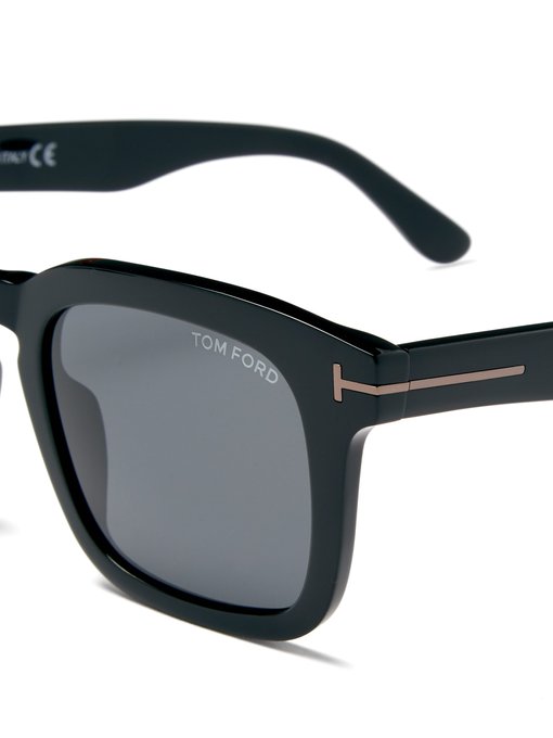 Lasered Logo Square Acetate Sunglasses Tom Ford Eyewear Matchesfashion Us