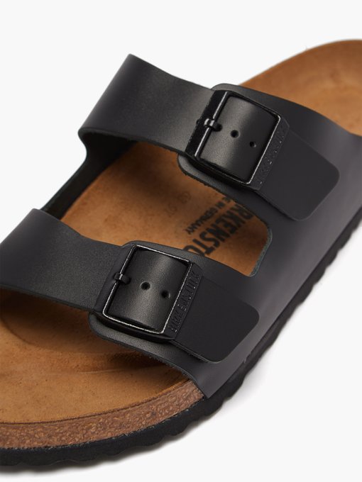 Arizona two-strap leather slides 